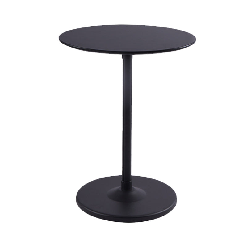 Contemporary Pedestal End Table Round Side End Table for Living Room
