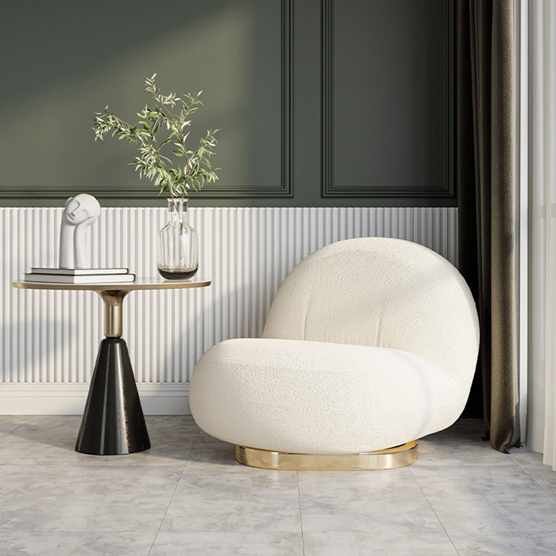 25.19" Wide Armless Chair Swivel Chair with Tight Back for Living Room