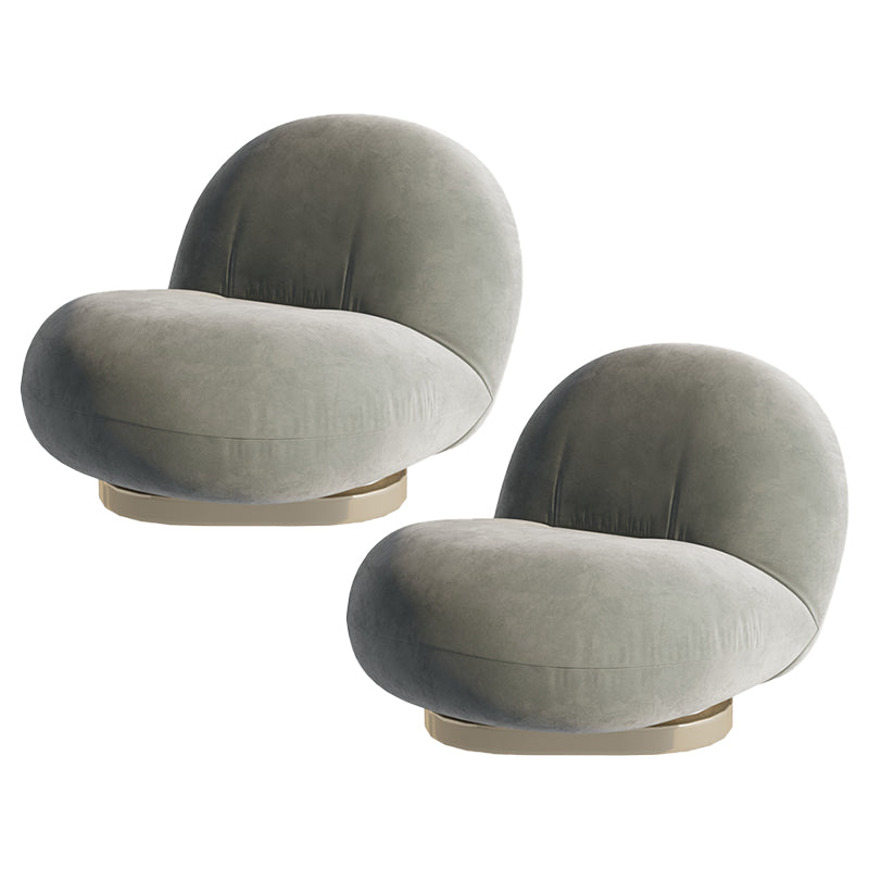 25.19" Wide Armless Chair Swivel Chair with Tight Back for Living Room