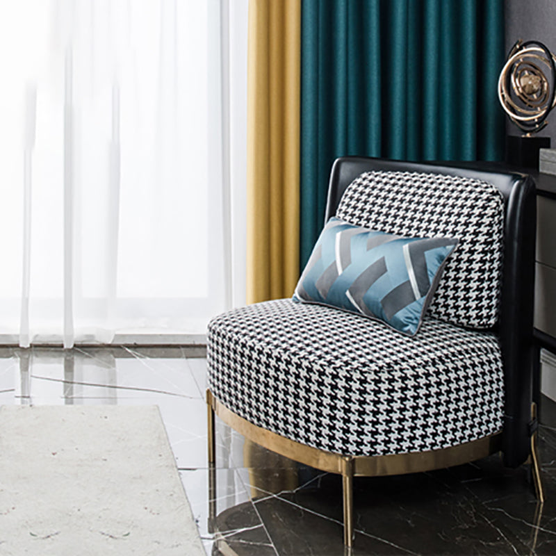 27.55" Wide Armless Chair Solid Wood Frame Chair with Basic Four Leg