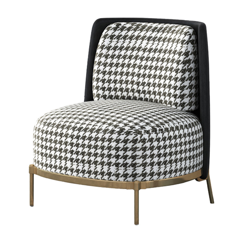 27.55" Wide Armless Chair Solid Wood Frame Chair with Basic Four Leg