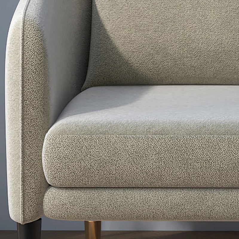 Linen 25.19" Wide Barrel Chair Arms Included Chair with Basic Four Leg