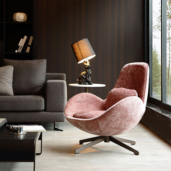 33.85" Wide Arm Chair Flared Arms Accent Chair with 4-Star Leg