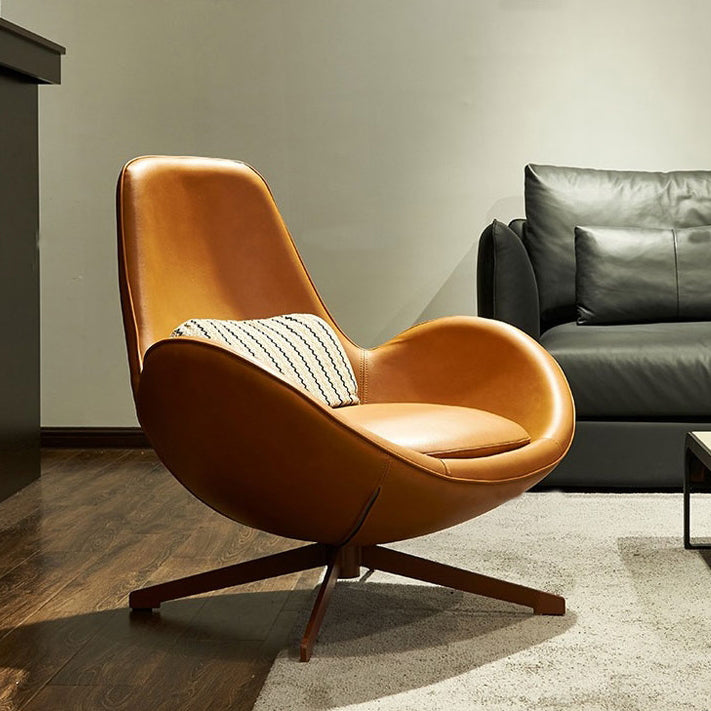 33.85" Wide Arm Chair Flared Arms Accent Chair with 4-Star Leg