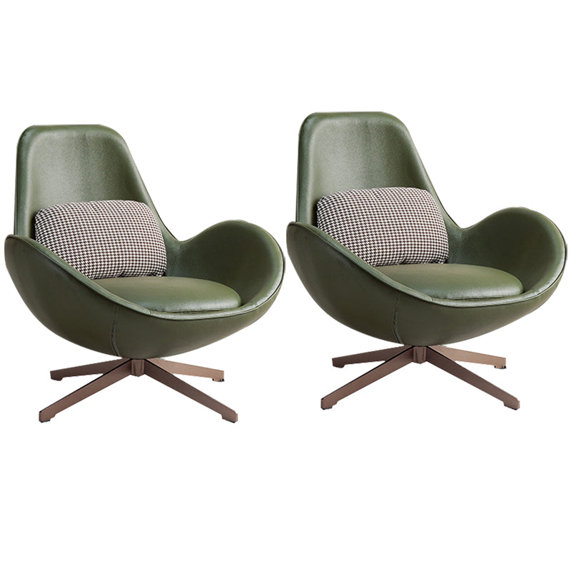 33.85" Wide Arm Chair Flared Arms Accent Chair with 4-Star Leg