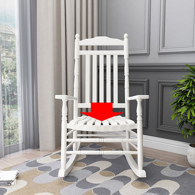 Solid Wood Rocking Chair Contemporary Rocker Chair for Living Room