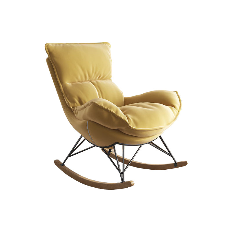 Upholstered Rocker Chair Living Room Rocking Chair with Padded Seat