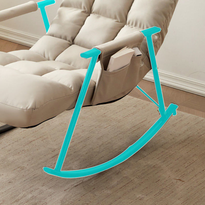 Upholstered Rocker Chair Contemporary Rocking Chair with Removable Cushions