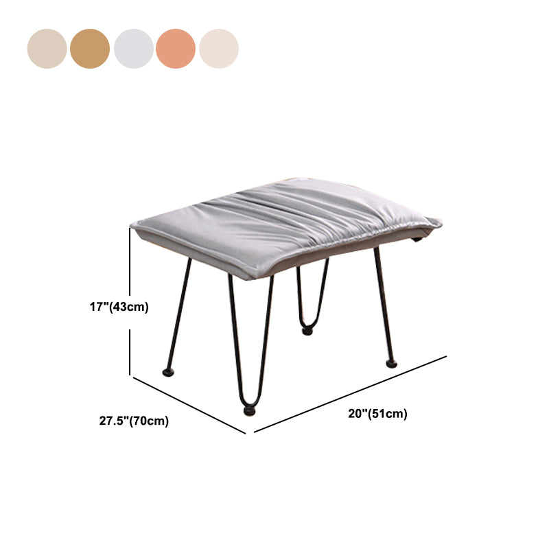 Button-Tufted Rocking Chair Modern Fabric Patchwork Rocking Chair with Ottoman