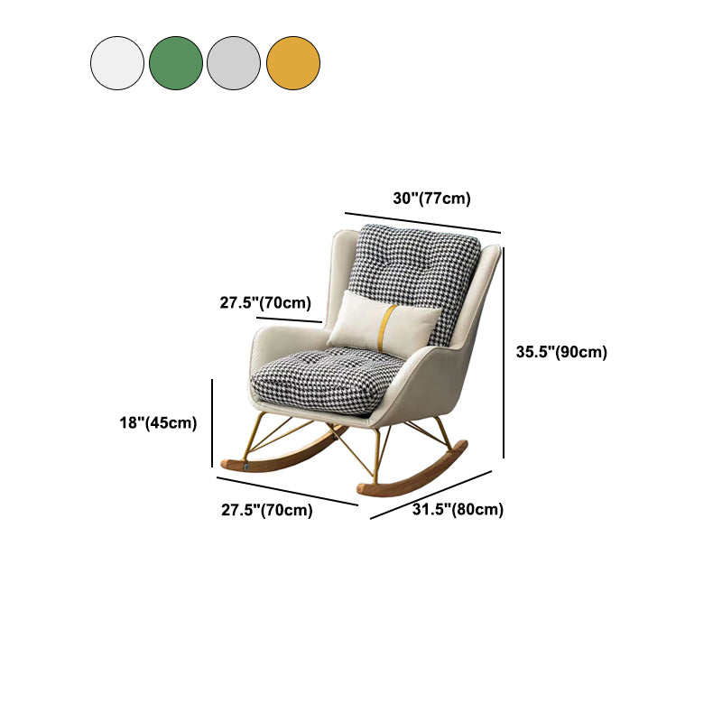 Contemporary Style Rocking Chair Nursery Chair Indoor Rocking Chair