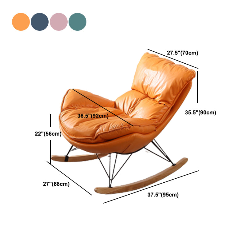 Modern Nursery Sofa Rocking Chair Indoor Living Room Rocking Chair with Ottoman