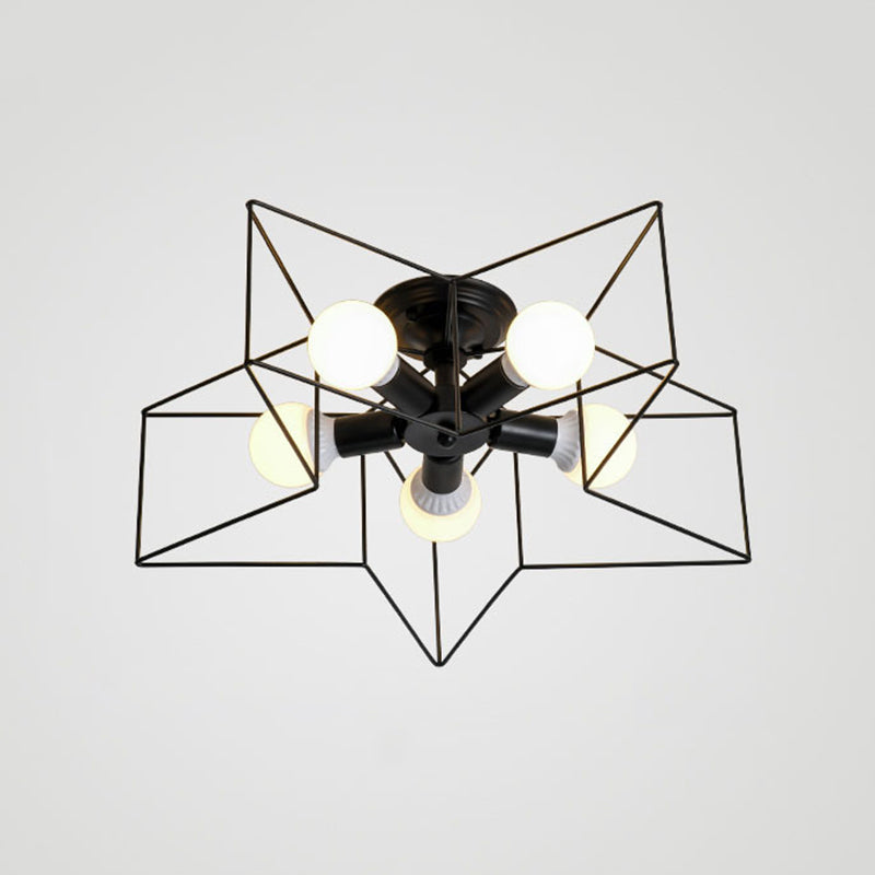 Modern Flush Mount Metal Multiple-Light Flush Mount Ceiling Light