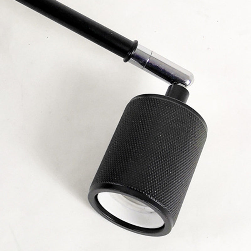 Industrial Tapered Shape Wall Mount Light Fixture Metal 1 Light Sconce Lamp in Black