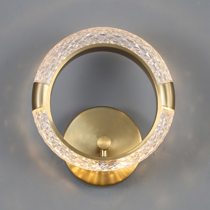 Modern Unique Shape Wall Mount Light Fixture Sconce Lamp in Gold