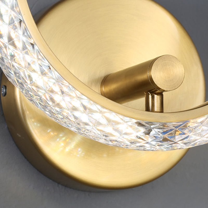 Modern Unique Shape Wall Mount Light Fixture Sconce Lamp in Gold