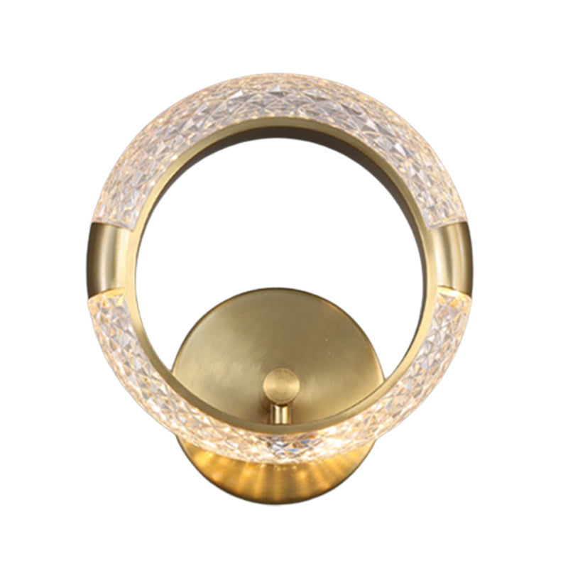 Modern Unique Shape Wall Mount Light Fixture Sconce Lamp in Gold