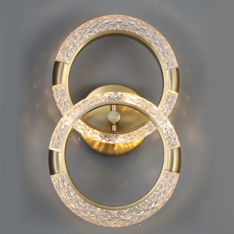 Modern Unique Shape Wall Mount Light Fixture Sconce Lamp in Gold
