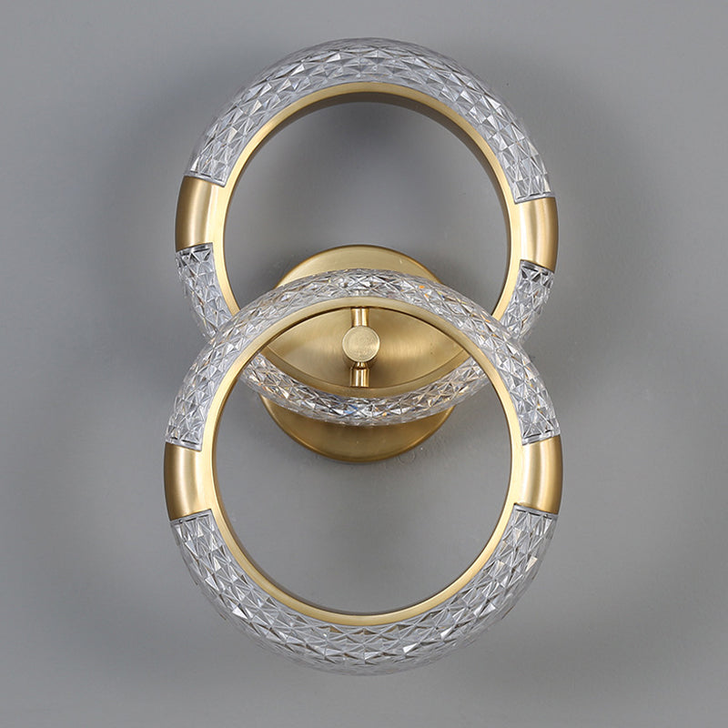 Modern Unique Shape Wall Mount Light Fixture Sconce Lamp in Gold