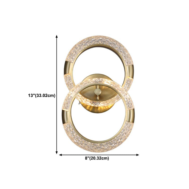 Modern Unique Shape Wall Mount Light Fixture Sconce Lamp in Gold
