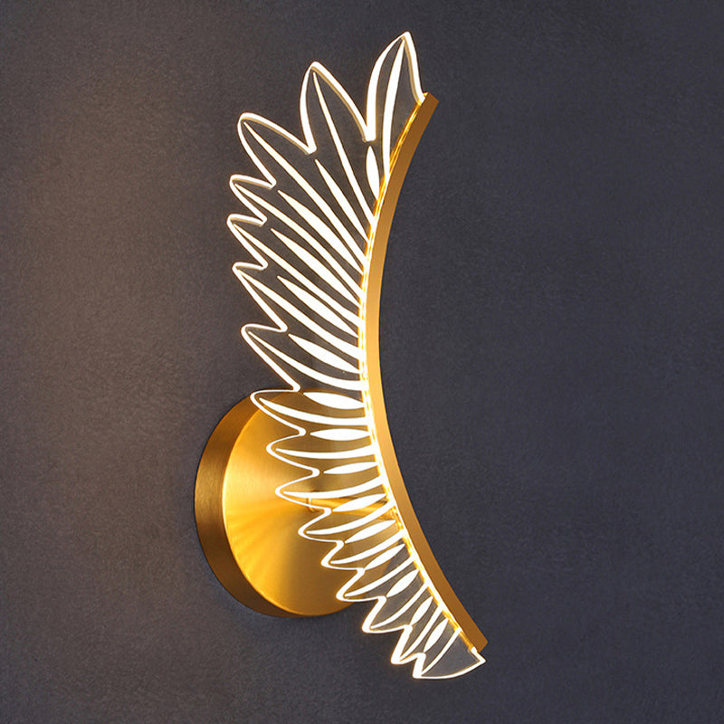 Modern Unique Shape Wall Mount Light Fixture Sconce Lamp in Gold for Dining Room