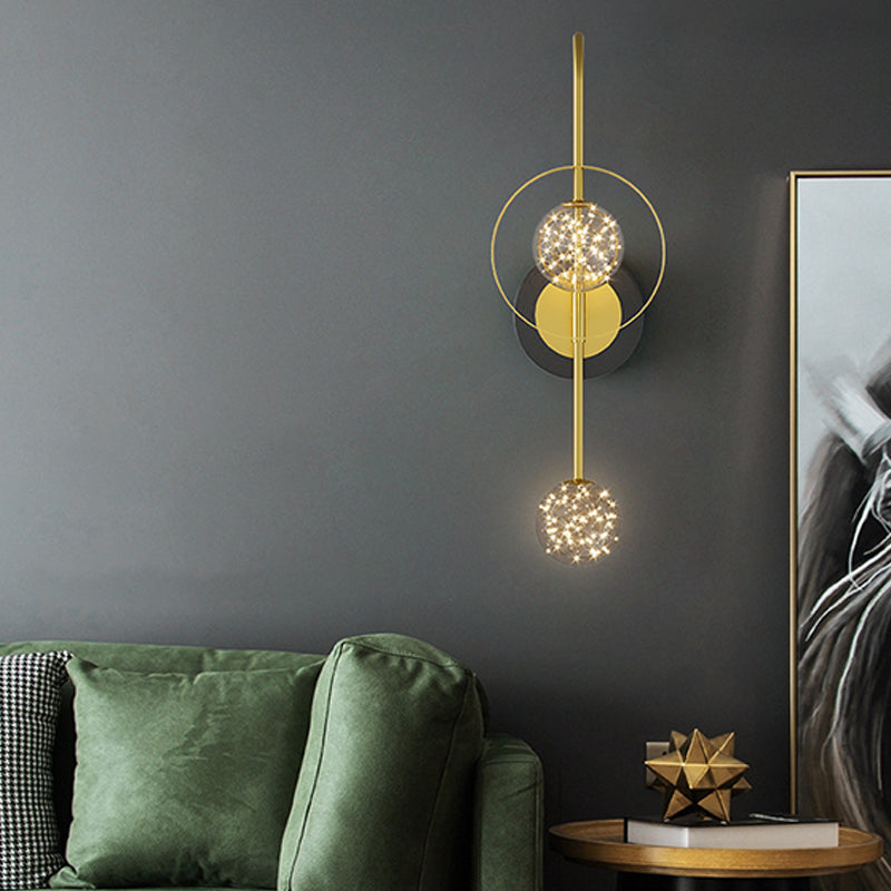 Modern Unique Shape Wall Mount Light Fixture Wall Light Sconce in Gold for Dining Room