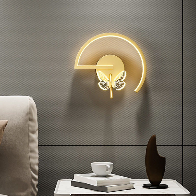 Modern Unique Shape Wall Mount Light Fixture 1 Light Wall Light Sconce for Living Room