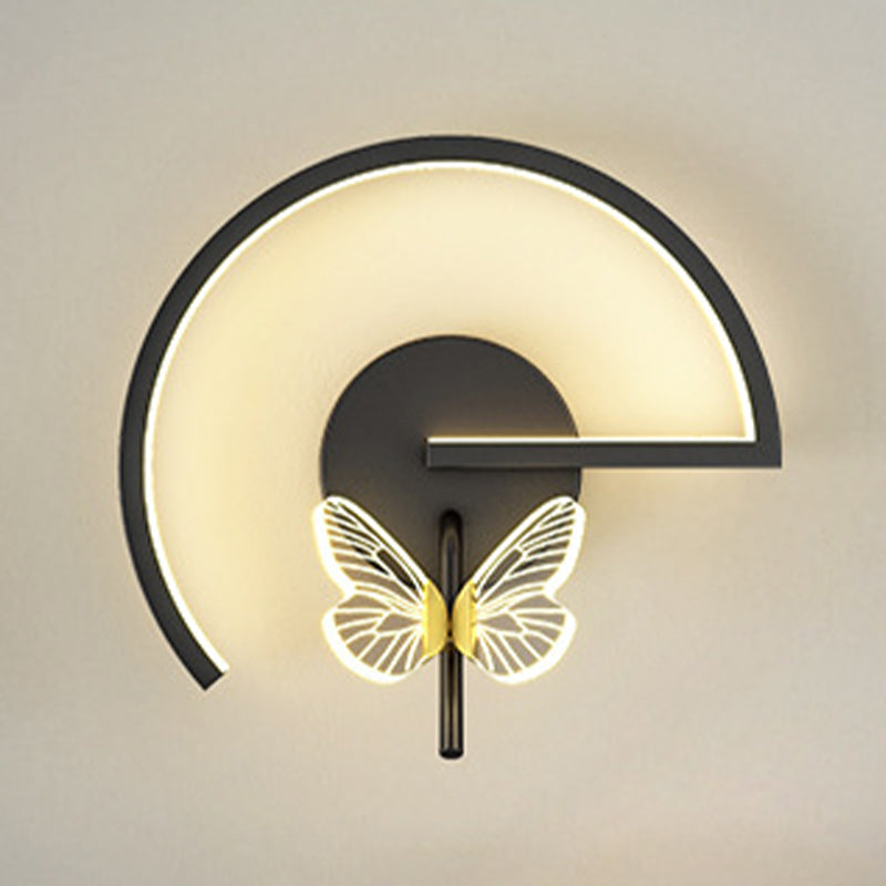 Modern Unique Shape Wall Mount Light Fixture 1 Light Wall Light Sconce for Living Room