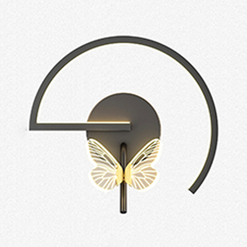 Modern Unique Shape Wall Mount Light Fixture 1 Light Wall Light Sconce for Living Room