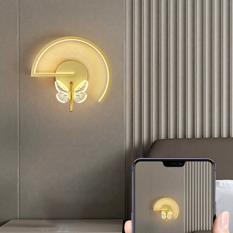 Modern Unique Shape Wall Mount Light Fixture 1 Light Wall Light Sconce for Living Room