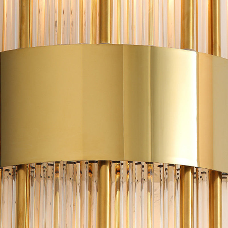 Modern Style Rhombus Wall Sconce Crystal 2 Light Sconces for Living Room