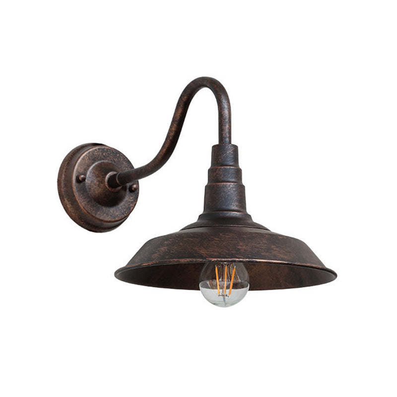 Industrial Style Barn Light Wall Sconce Metal 1 Light Sconces for Outdoor