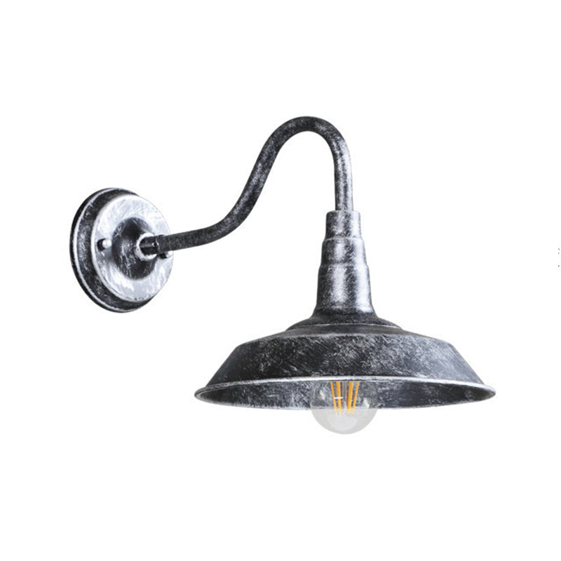 Industrial Style Barn Light Wall Sconce Metal 1 Light Sconces for Outdoor