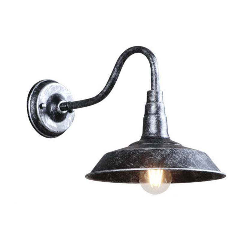 Industrial Style Barn Light Wall Sconce Metal 1 Light Sconces for Outdoor