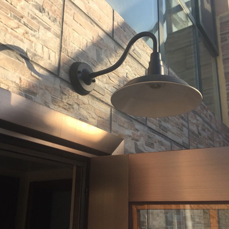 Industrial Style Barn Light Wall Sconce Metal 1 Light Sconces for Outdoor