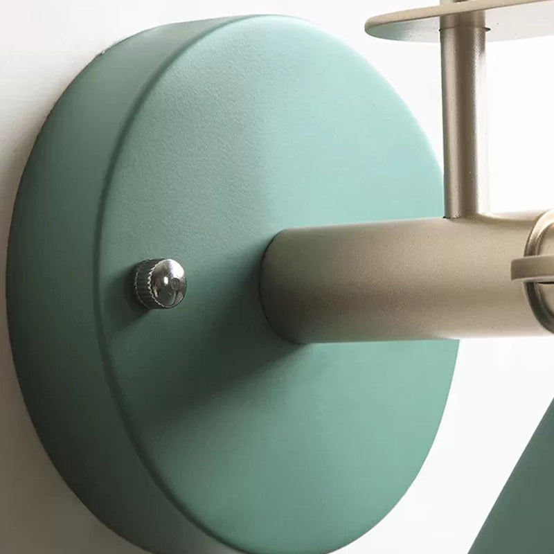 Modern Style Cone Shape Wall Sconce Metal 1 Light Sconces for Bedroom