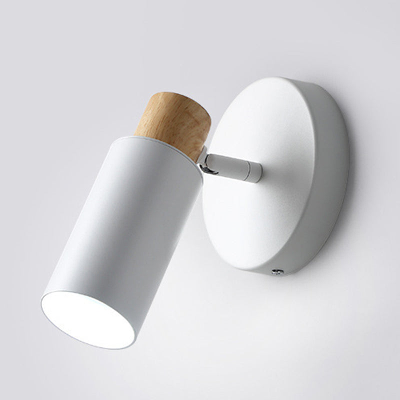 Half Cylinder Shape Sconce Light Fixture Metal Modern Style Wall Sconce Lighting
