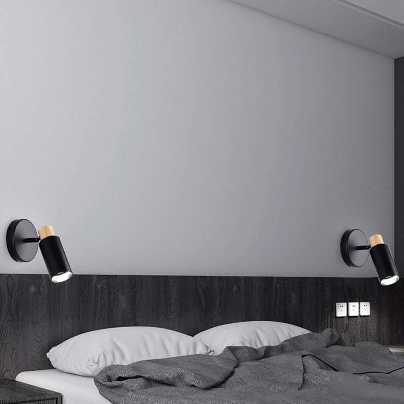 Half Cylinder Shape Sconce Light Fixture Metal Modern Style Wall Sconce Lighting