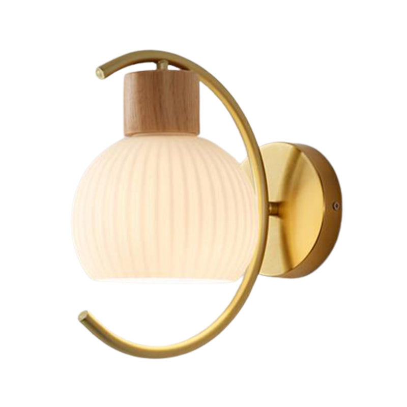 Wood Wall Light Fixture Modern Style Wall Lamp for Living Room