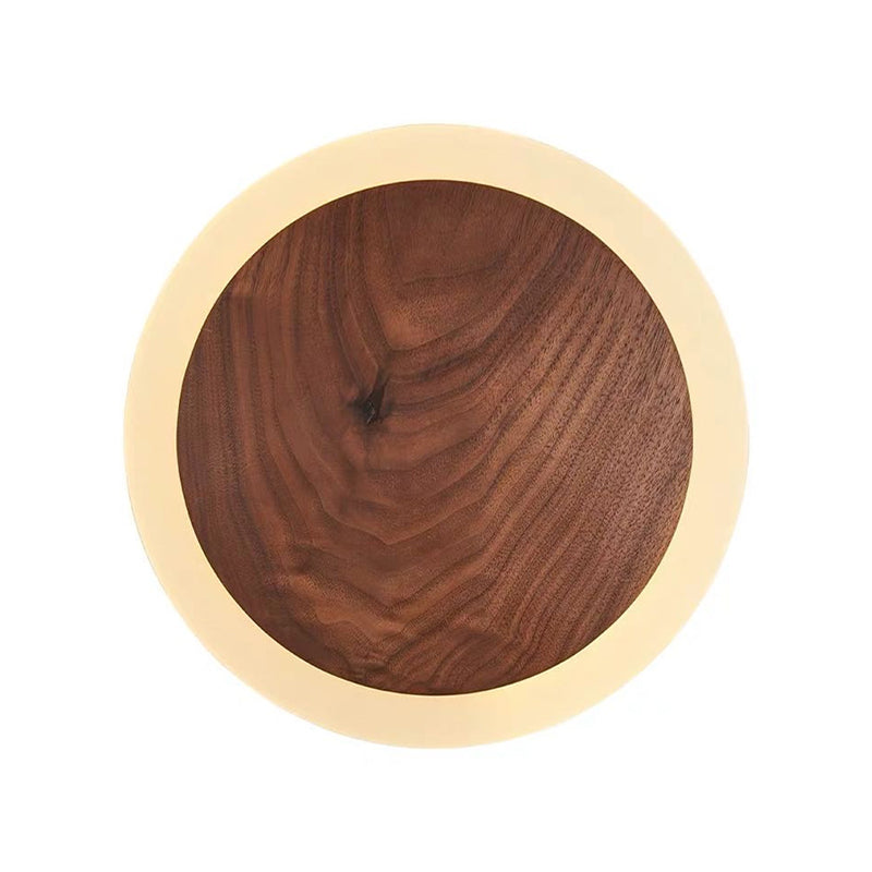 Geometric Shape Wood Wall Light Fixture Modern Style Wall Lamp for Living Room