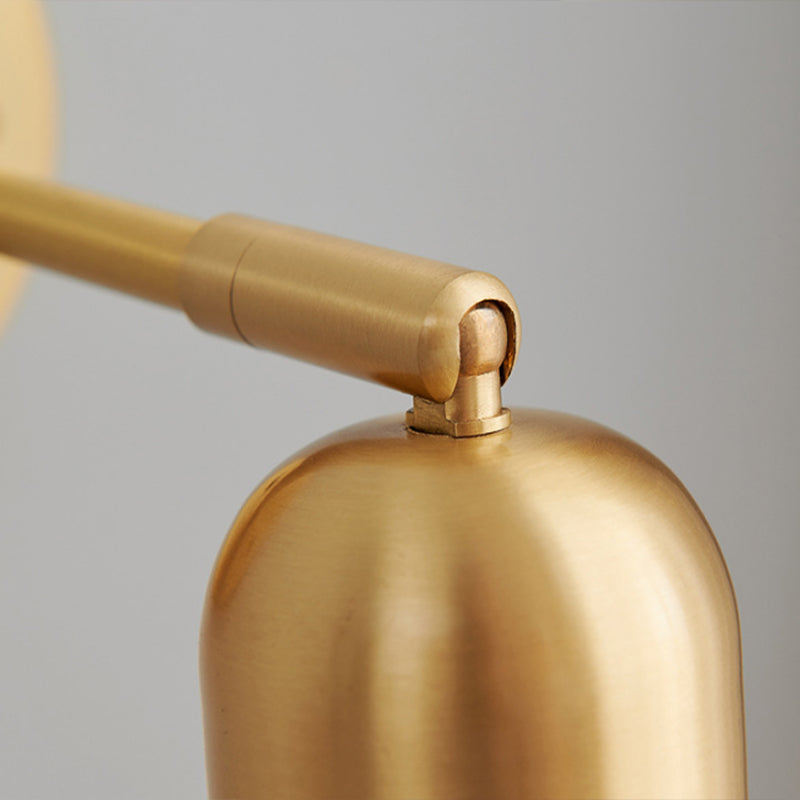 Half Cylinder Shape Wood Wall Light Fixture Modern Style Wall Lamp for Dining Room