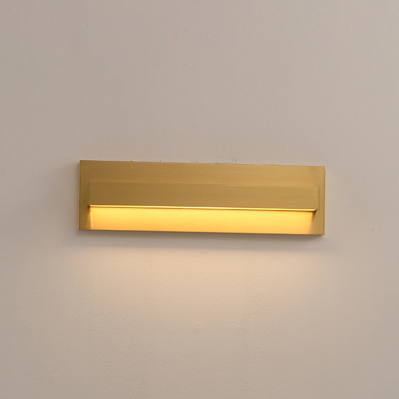 Metal Rectangular Vanity Wall Lights Industrial Style 1 Light Vanity Lighting Ideas