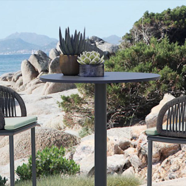 Rectangle/Round Bar Height Table Fixed Bistro Bar Table for Outdoor