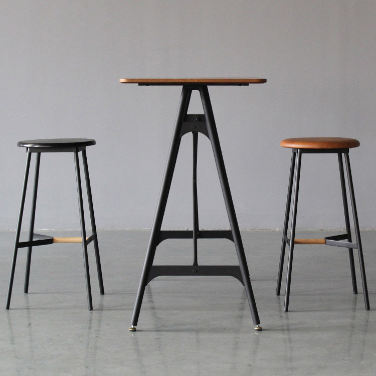 Industrial Pub Table Bar Height Bar Table for Living Room Use