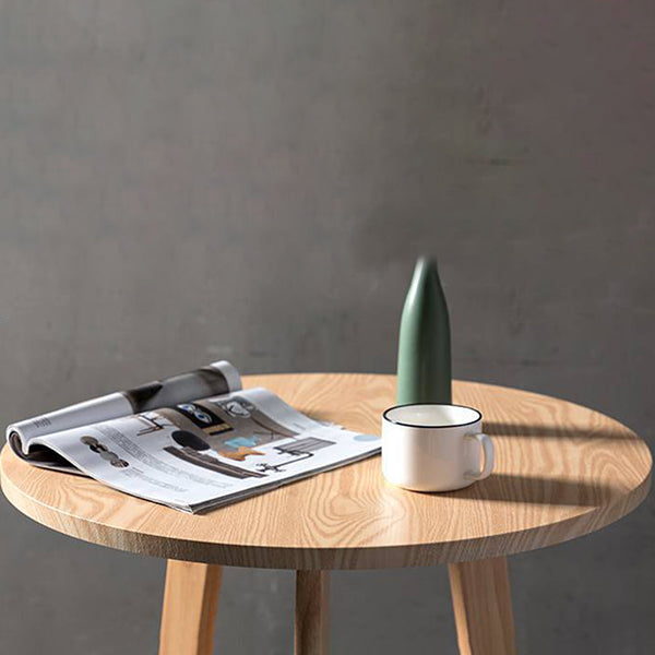 Industrial Pub Table Bar Height Solid Wood Round Bar Table for Indoor