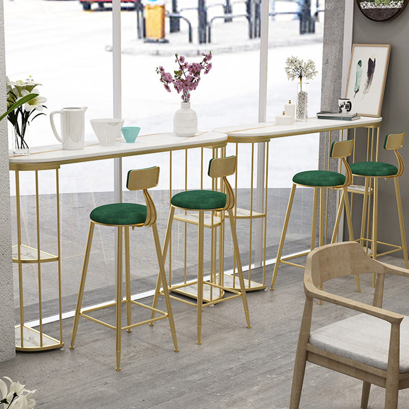 Oval Pub Table Bar Height Glam Bar Table for Indoor and Outdoor