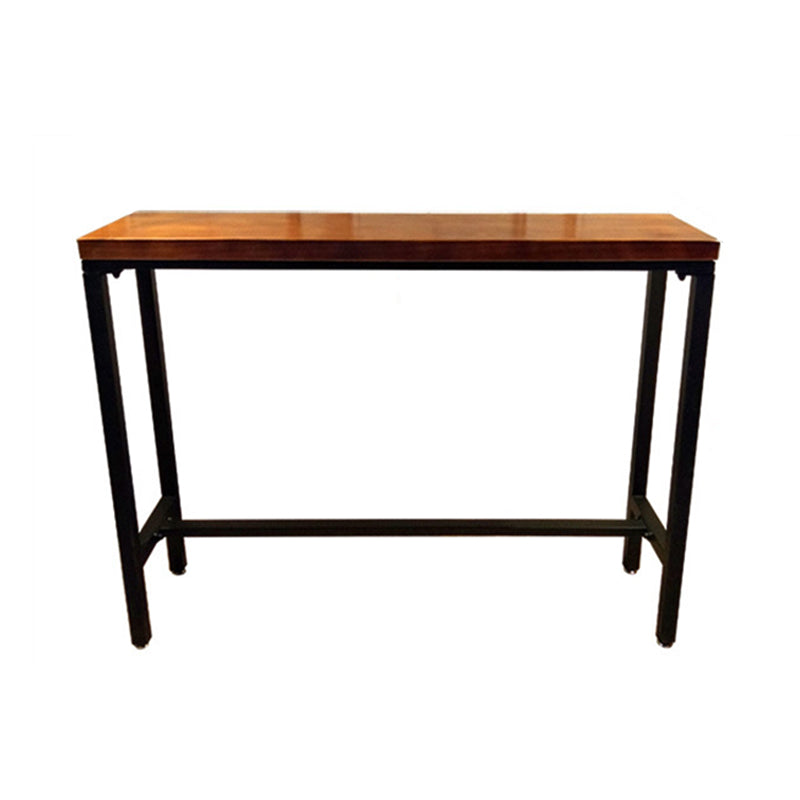 Contemporary Pub Table Bar Height Rectangle Bar Table for Indoor