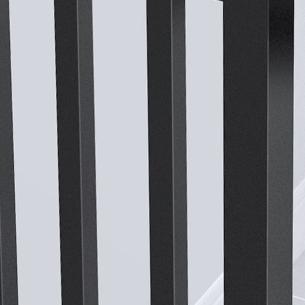 Rectangle Bar Dining Table White Faux Marble Top Bar Height Table with Sled Base