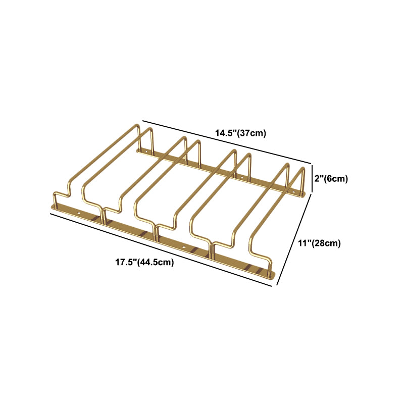 Modern Hanging Wine Glass Rack Metal Glass & Stemware Holder for Kitchen
