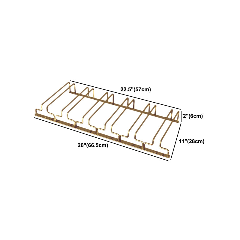 Modern Hanging Wine Glass Rack Metal Glass & Stemware Holder for Kitchen