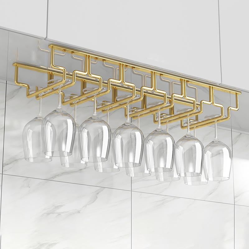 Contemporary Metal Glass & Stemware Holder Hanging Wine Glass Rack
